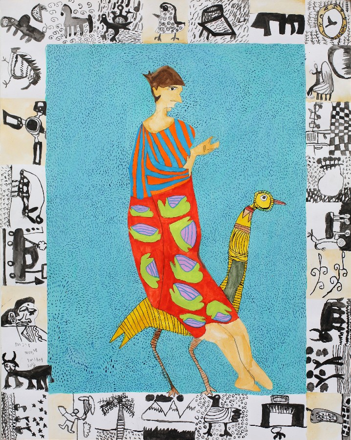 Lady on an Ostrich